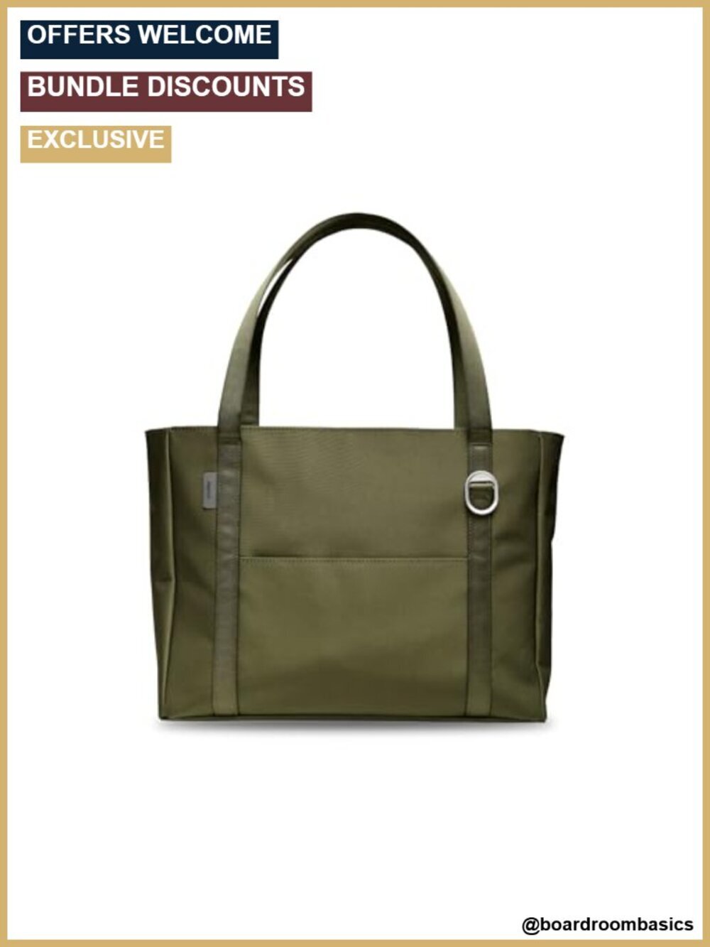 Daily Tote Plus 16L - Recycled Polyester, Zippered, Water Resistant, 5 Pockets